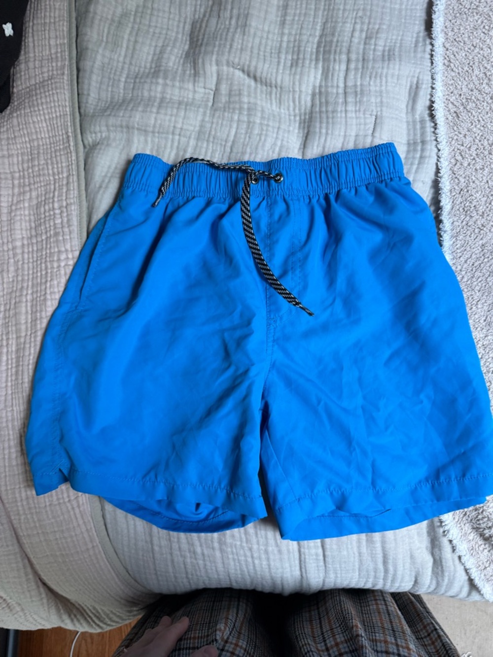 Islandhaze Bright Blue Mens Swim Board Shorts with Drawstring